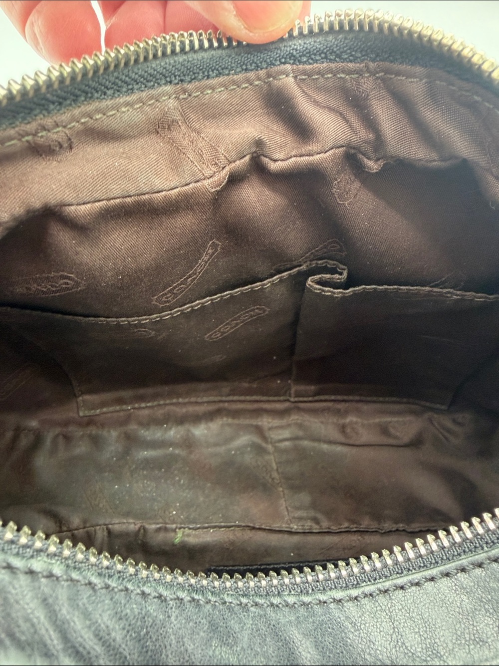 Vintage Coach Legacy West Zoe Crescent Hobo Bag Purse Leather Black 9342 - Picture 9 of 15